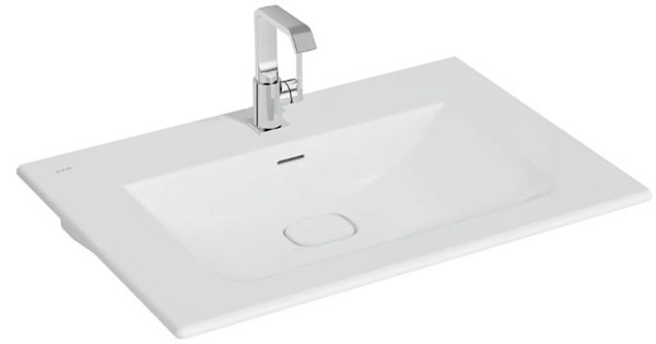 Vitra 7538B001-0001 Metropole Etajerli Lavabo 80 cm Mat Beyaz